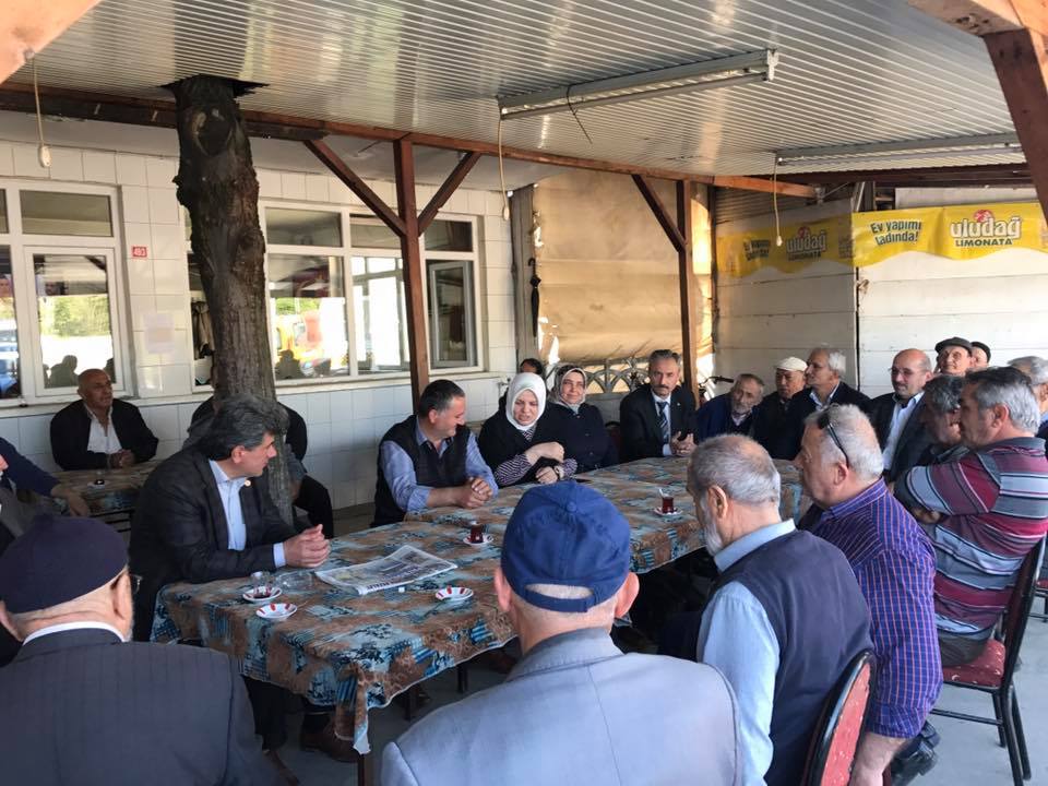 Referandumda Kaynasli Ilçemizde 1. Olan Simsir Mahallesini ve Mahalle Esnafimizi  Ziyaret Ettik