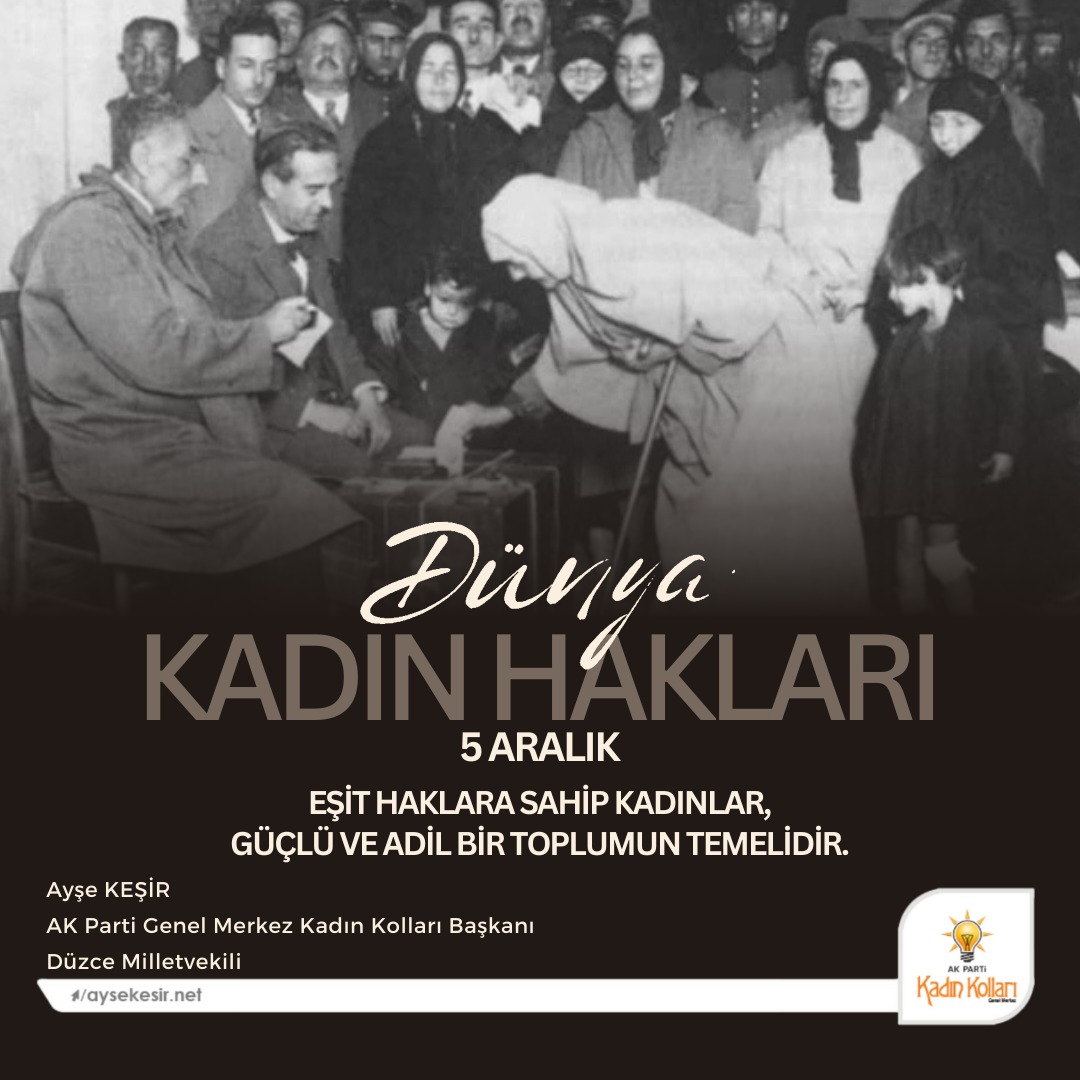 TÜRK KADINININ SEÇME VE SEÇİLME HAKKINI ELDE EDİŞİNİN 90. YILI