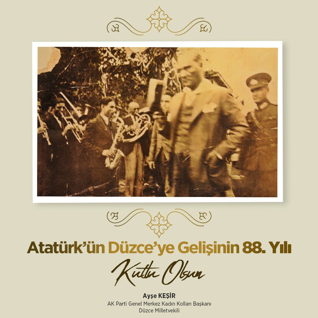 ATATÜRK'ÜN DÜZCE'YE GELİŞİ