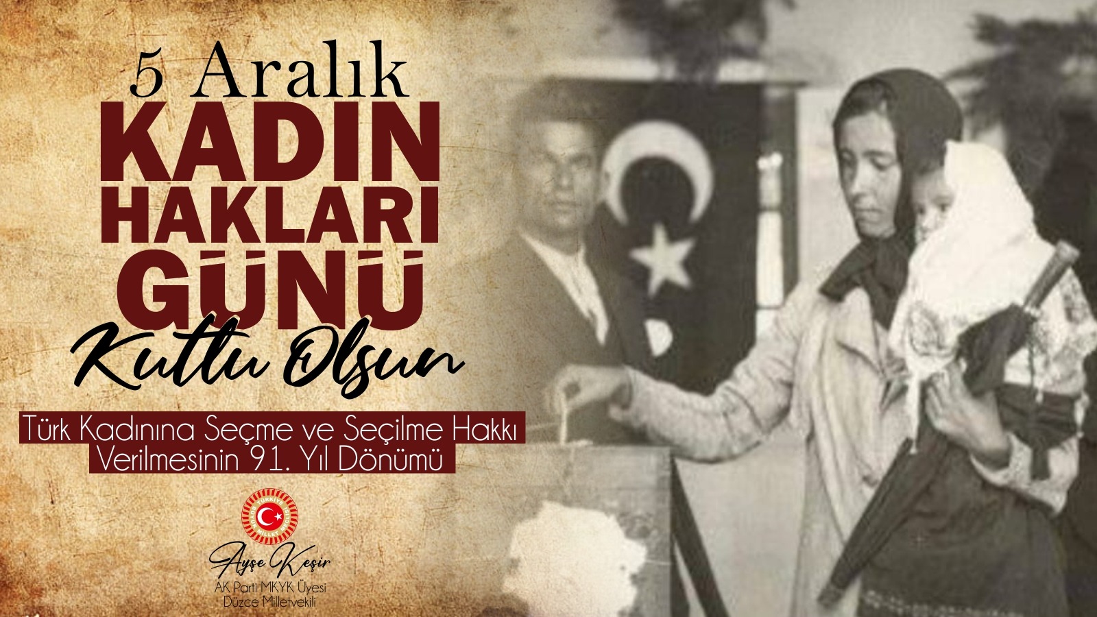 KADIN HAKLARI GÜNÜ KUTLU OLSUN