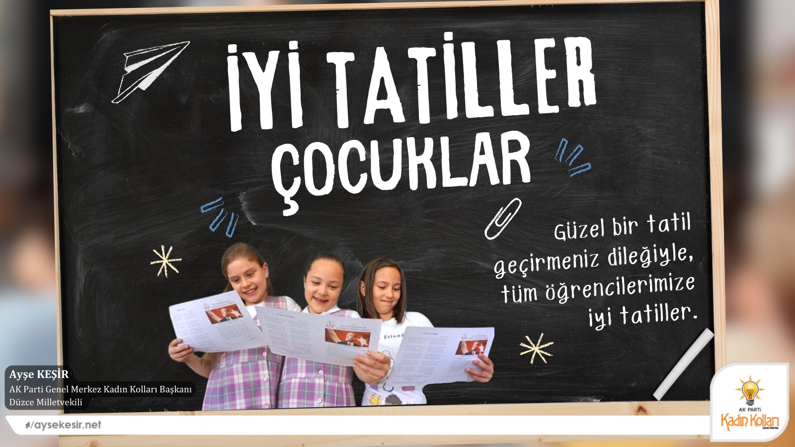 YAZ TATİLİ BAŞLADI