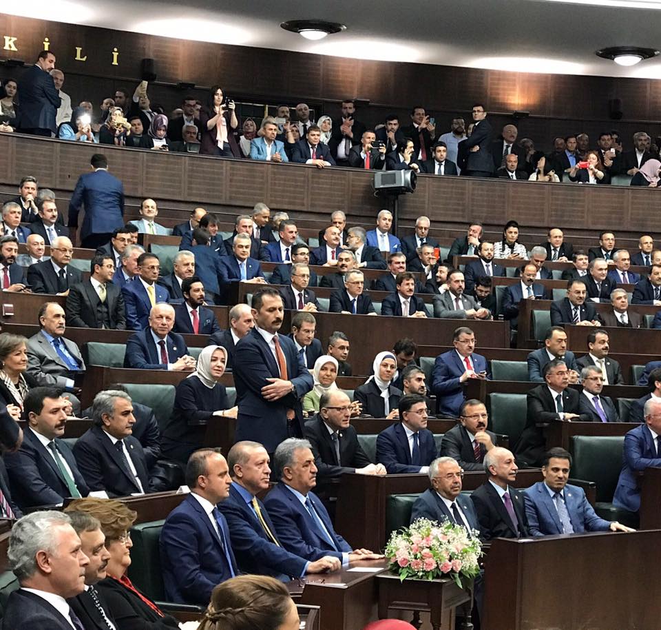 Sayin Cumhurbaskanimiz Genel Baskanimiz Recep Tayyip ERDOGAN Yeniden AK Parti Grup Toplantisinda