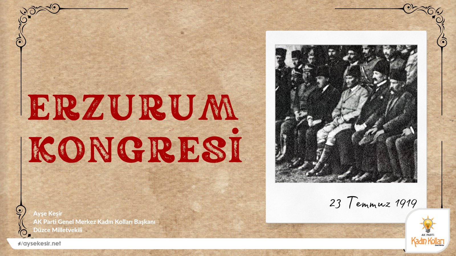 ERZURUM KONGRESİ 105 YAŞINDA