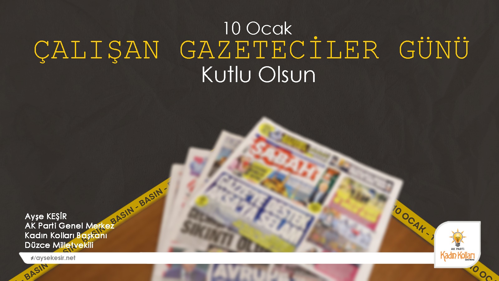 ÇALIŞAN GAZETECİLER GÜNÜ